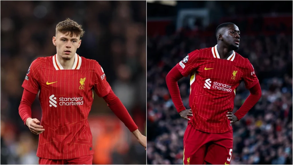 Ibrahima Konate and Conor Bradley
