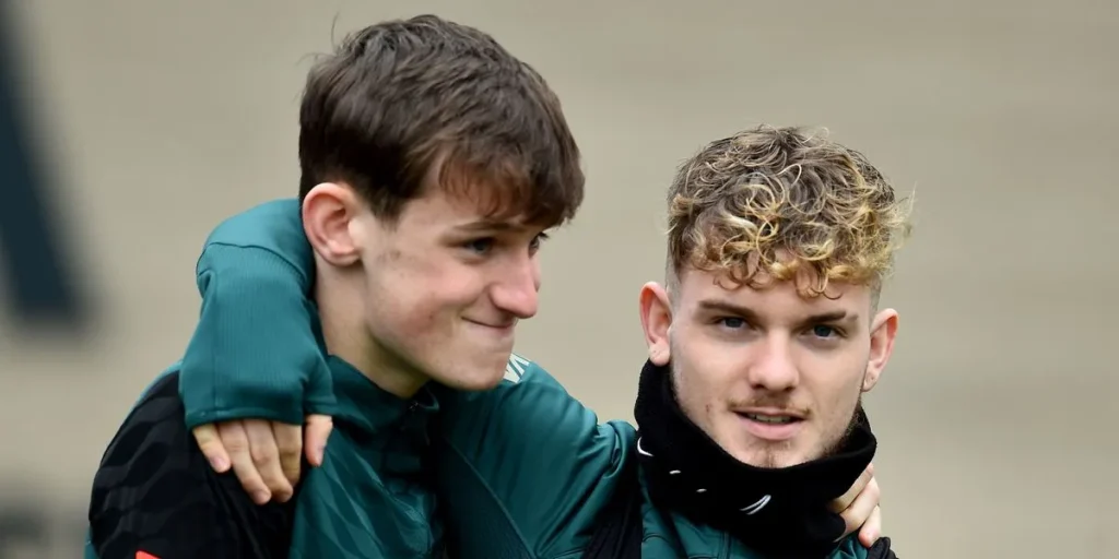 Harvey Elliott and Tyler Morton
