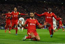 Cody Gakpo scores for Liverpool against Real Madrid