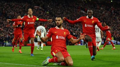 Cody Gakpo scores for Liverpool against Real Madrid